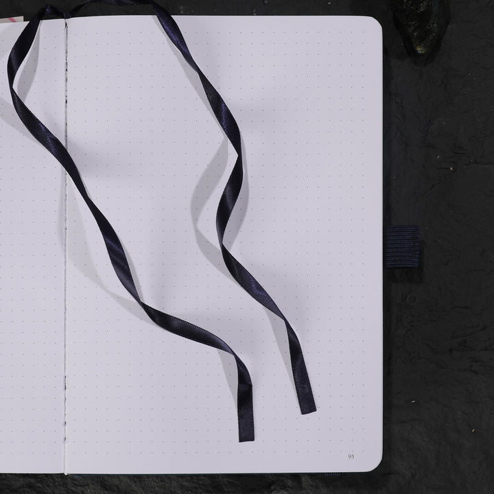 A5 Solunara Dot Grid Notebook - Navy