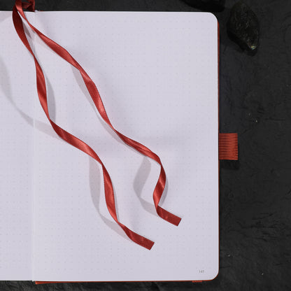 A5 Solunara Dot Grid Notebook - Orange