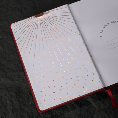 A5 Solunara Dot Grid Notebook - Red