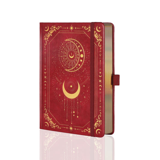A5 Solunara Dot Grid Notebook - Red