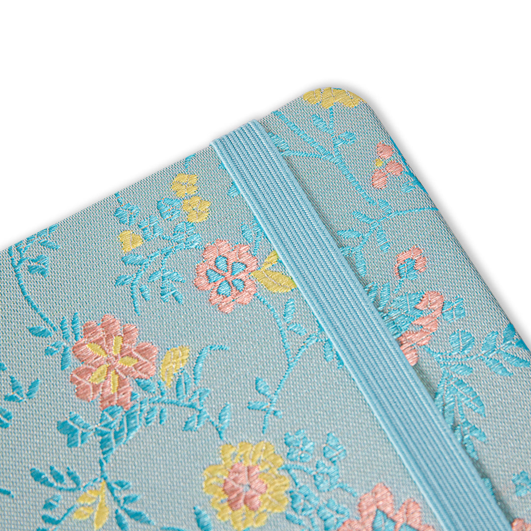 A5 Song Brocade Dot Grid Bullet Journal - Blue