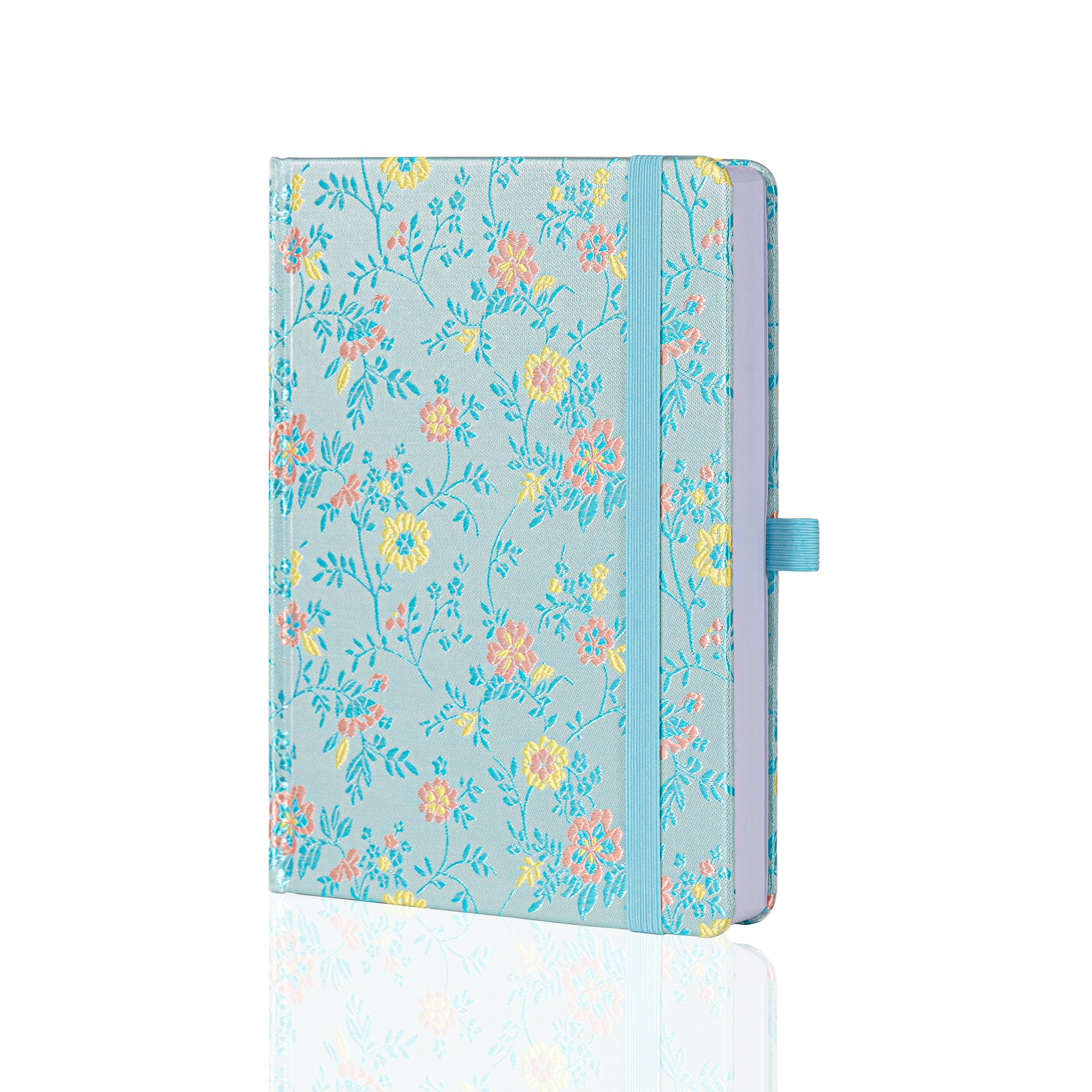 A5 Song Brocade Dot Grid Bullet Journal - Blue – tiefossi