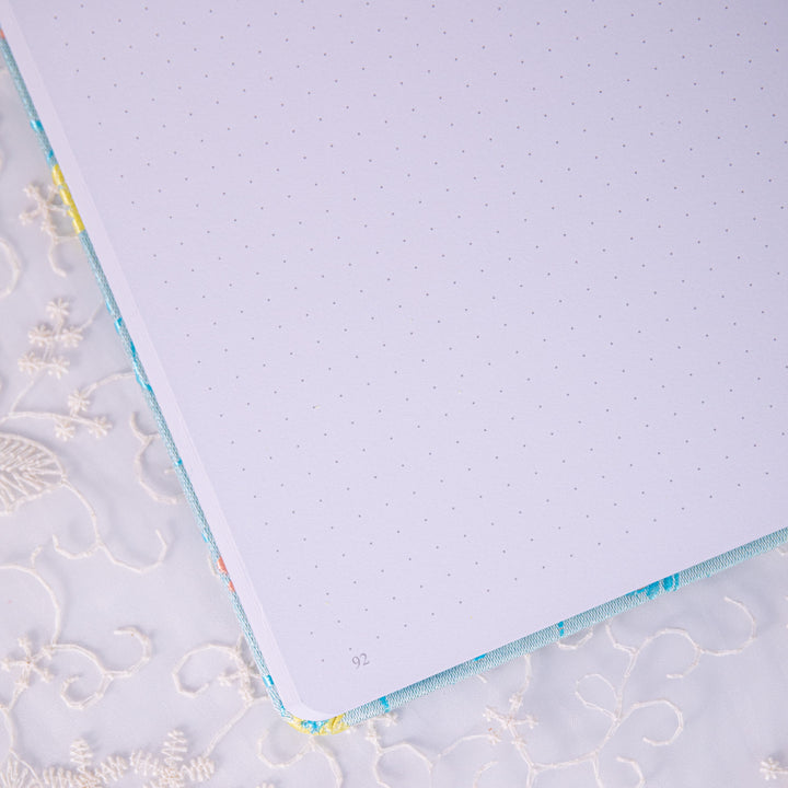 A5 Song Brocade Dot Grid Bullet Journal - Blue