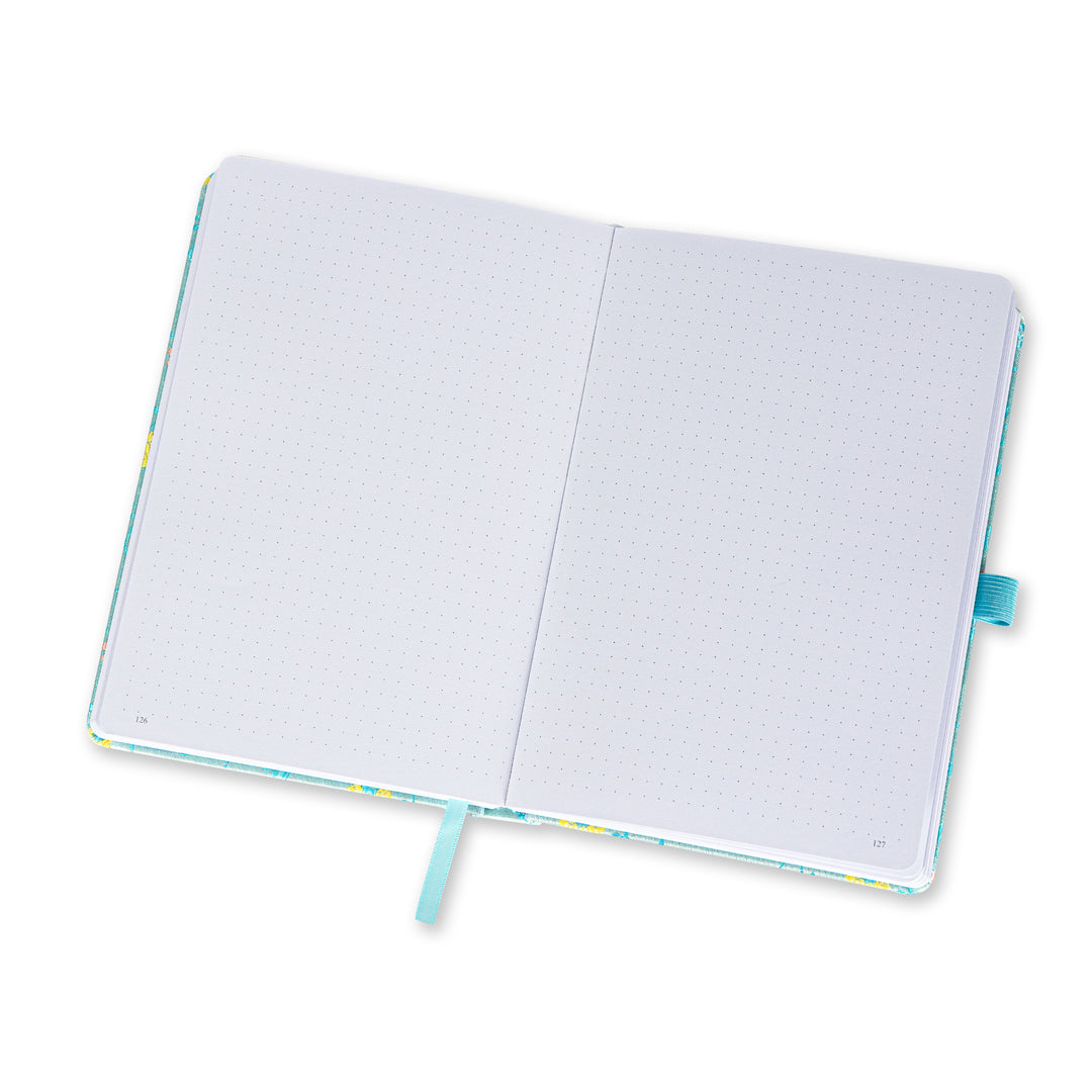 A5 Song Brocade Dot Grid Bullet Journal - Blue