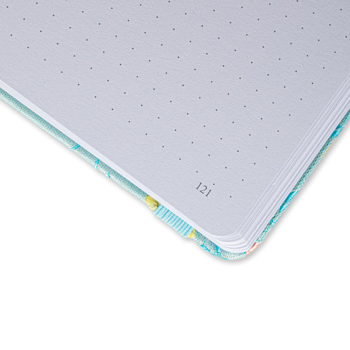 A5 Song Brocade Dot Grid Bullet Journal - Blue