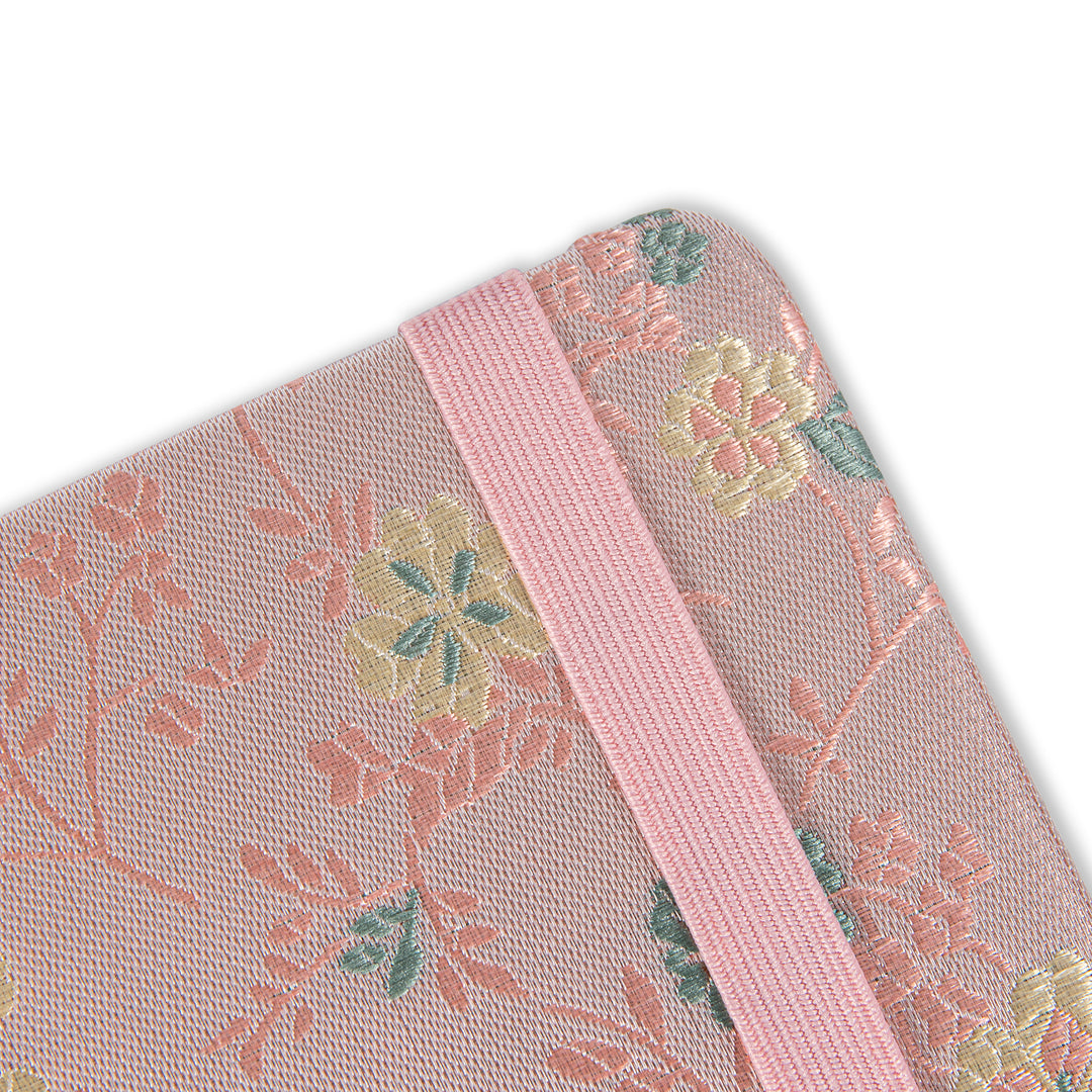 A5 Song Brocade Dot Grid Bullet Journal - Pink