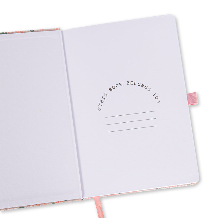 A5 Song Brocade Dot Grid Bullet Journal - Pink