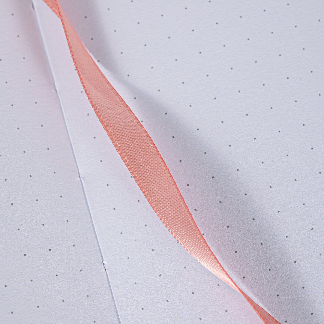 A5 Song Brocade Dot Grid Bullet Journal - Pink
