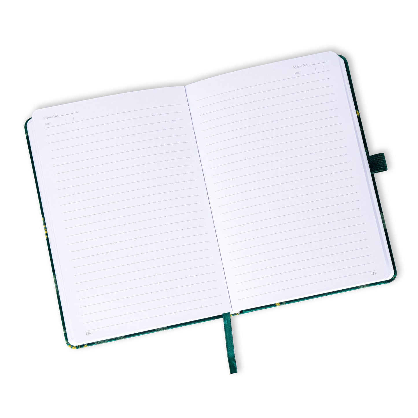 A5 Song Brocade Lined Notebook - Green