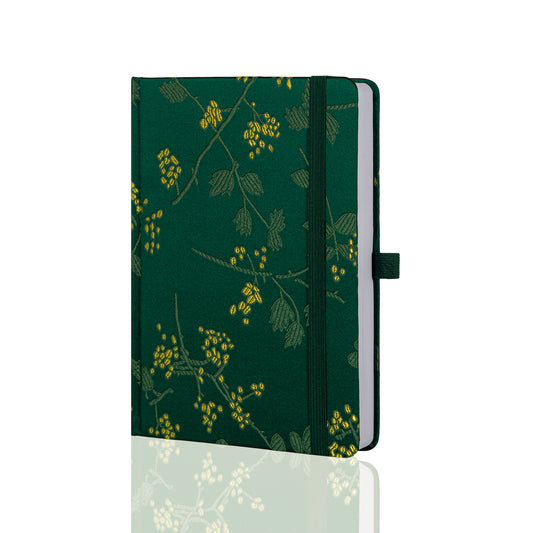A5 Song Brocade Lined Notebook - Green