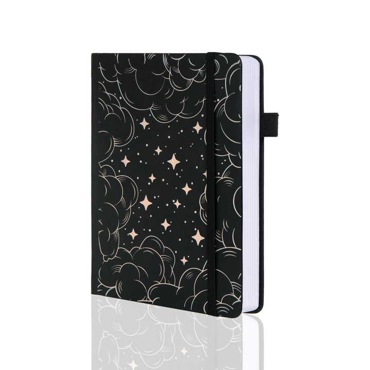 A5 Starry Sky Dot Grid Notebook - Black