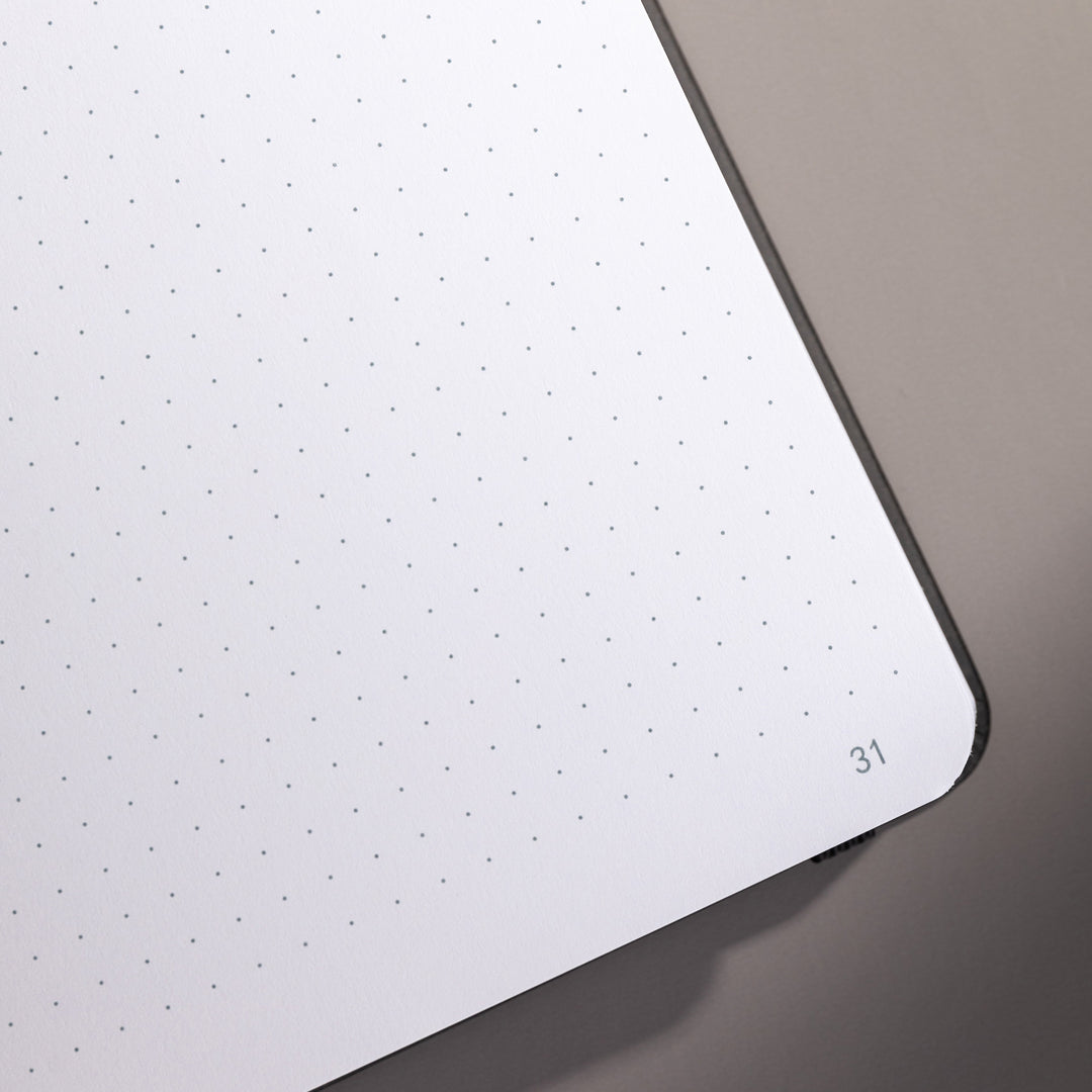 A5 Starry Sky Dot Grid Notebook - Black