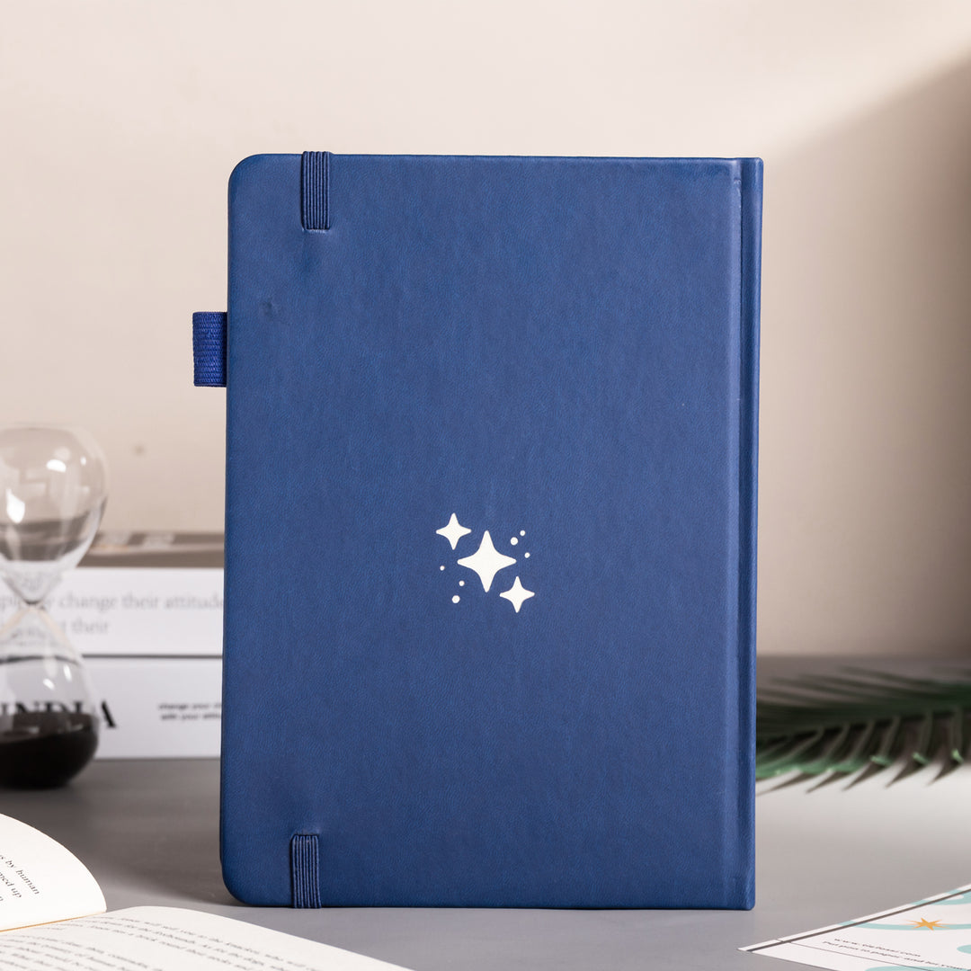 A5 Starry Sky Dot Grid Notebook - Blue