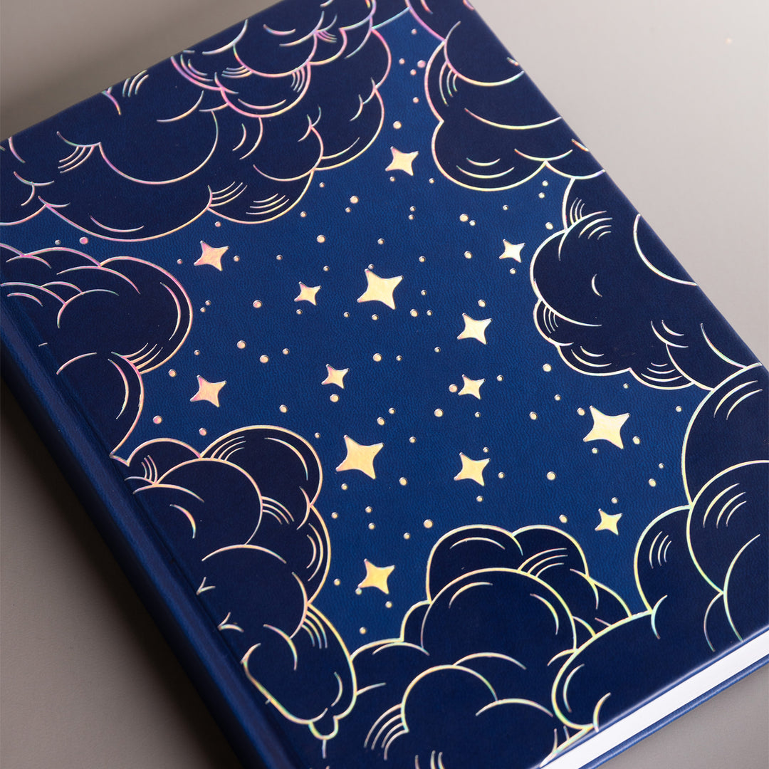 A5 Starry Sky Dot Grid Notebook - Blue