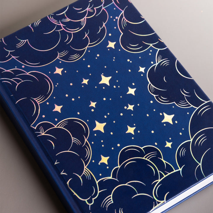A5 Starry Sky Dot Grid Notebook - Blue