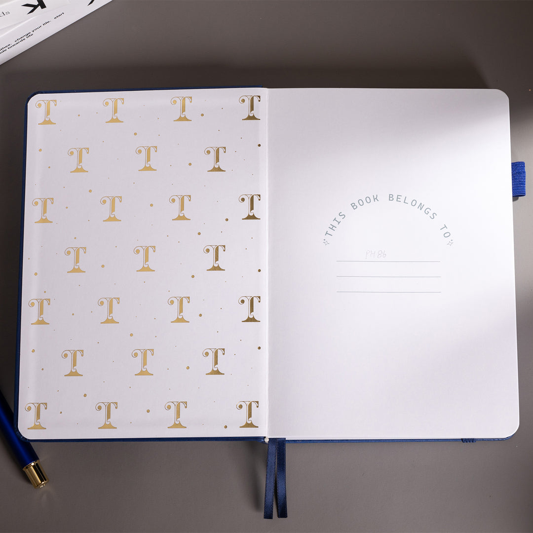 A5 Starry Sky Dot Grid Notebook - Blue