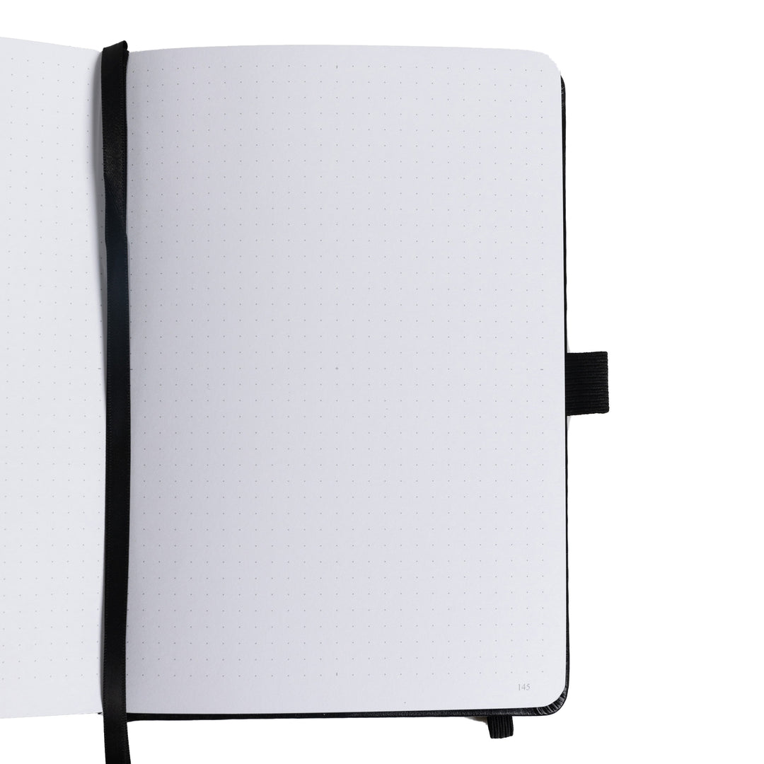 A5 Tree of Life Dot Grid Notebook - Black