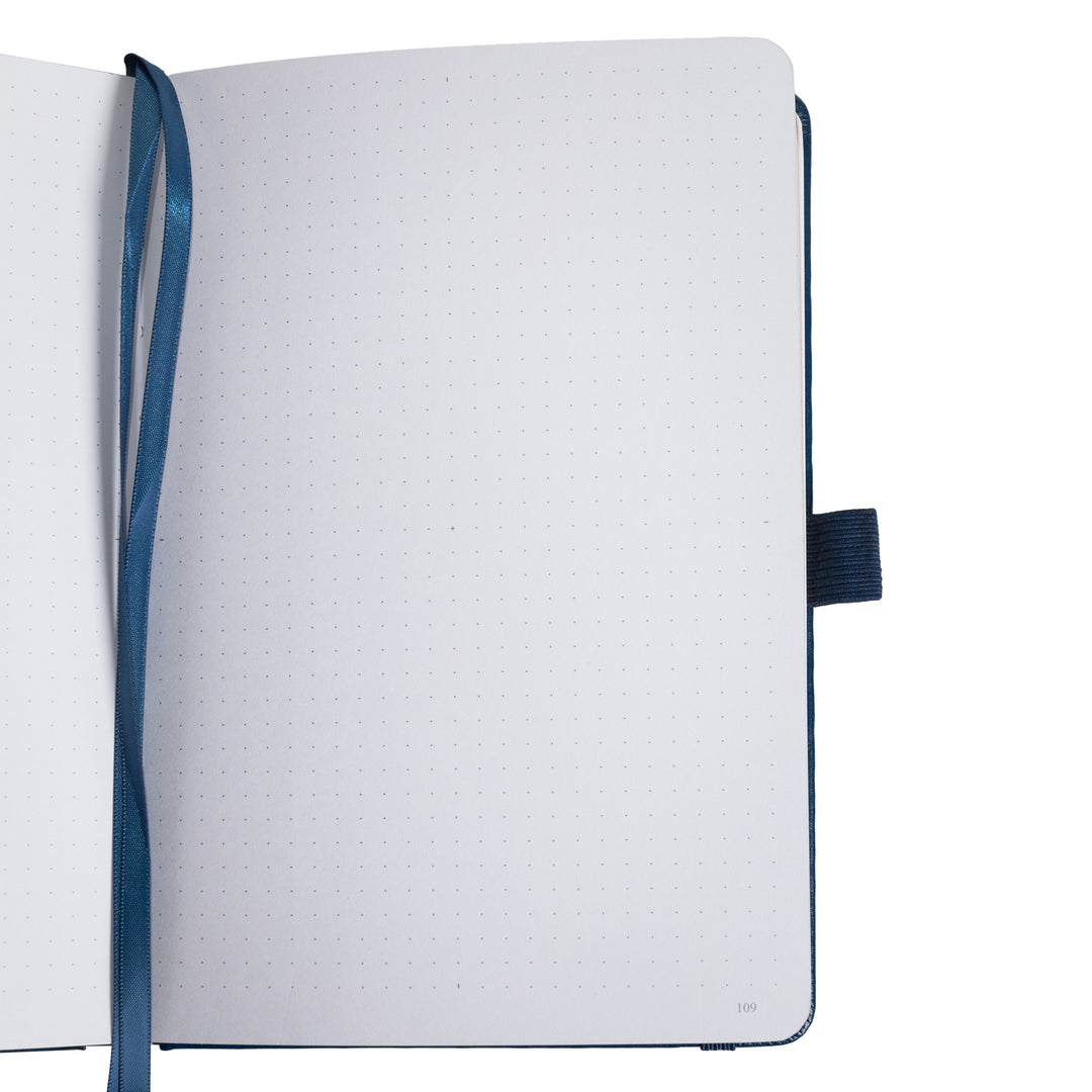 A5 Tree of Life Dot Grid Notebook - Deep Blue