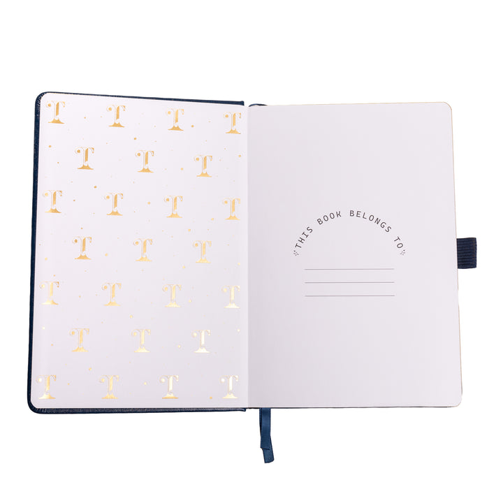 A5 Tree of Life Dot Grid Notebook - Deep Blue