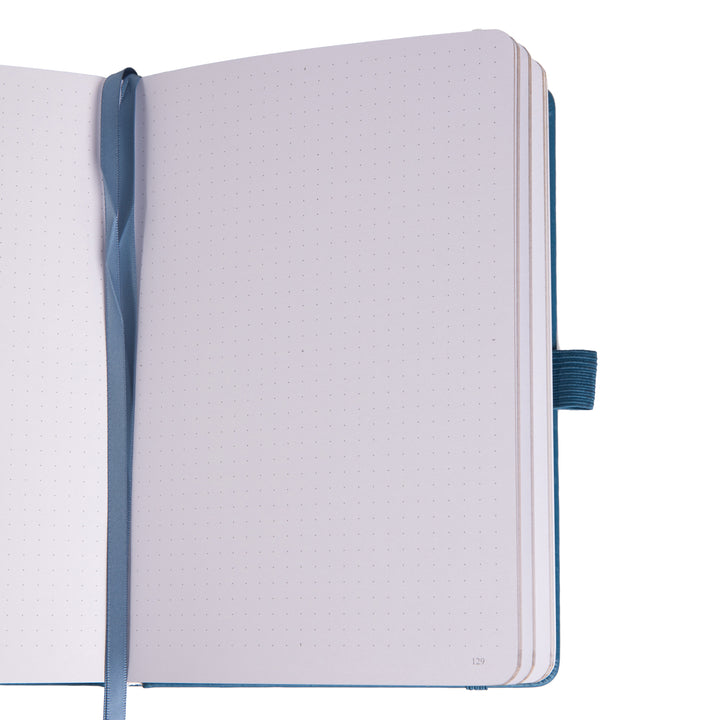 A5 Tree of Life Dot Grid Notebook - Lake Blue
