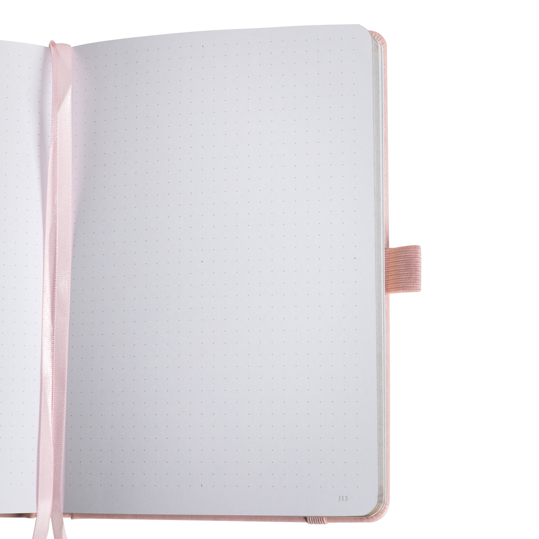 A5 Tree of Life Dot Grid Notebook - Pink