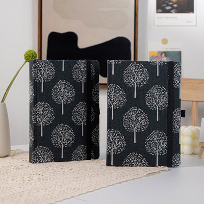 A5 Tree of Life Lined Notebook - Dim Grey