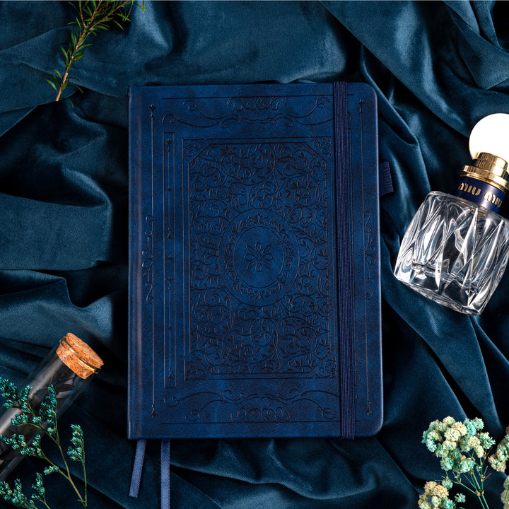 A5 Vintage Dot Grid Notebook - Blue