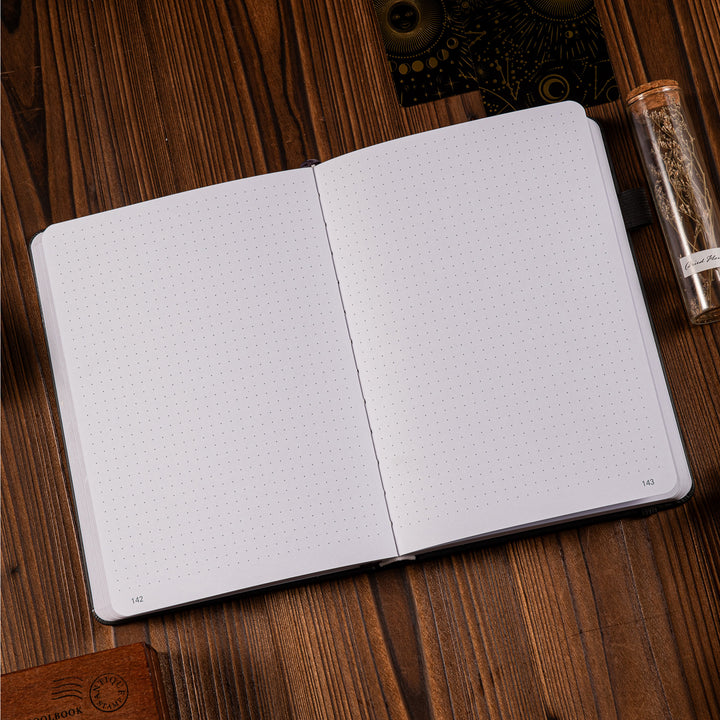 A5 Vintage Dot Grid Notebook - Gray