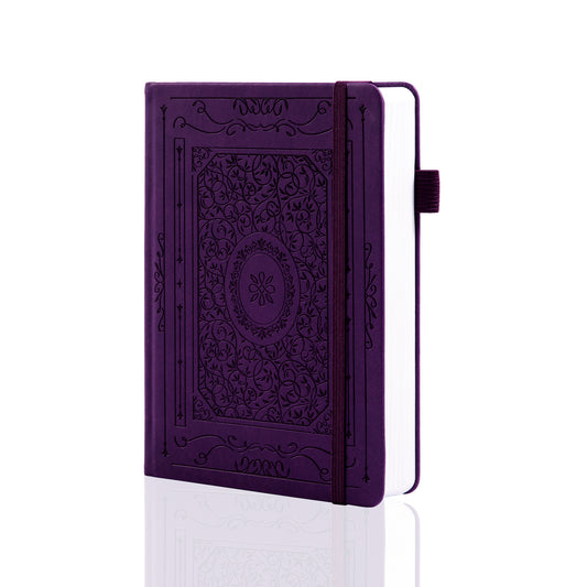 A5 Vintage Dot Grid Notebook - Purple