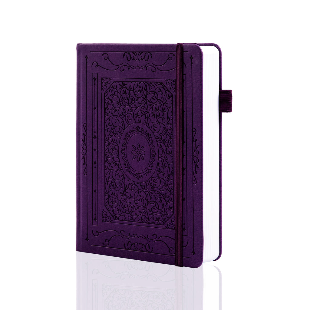 A5 Vintage Dot Grid Notebook - Purple – tiefossi