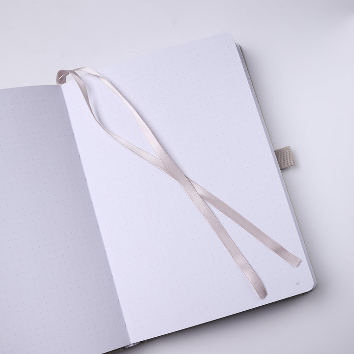 A5 Embrace the Light Dot Grid Notebook - Beige