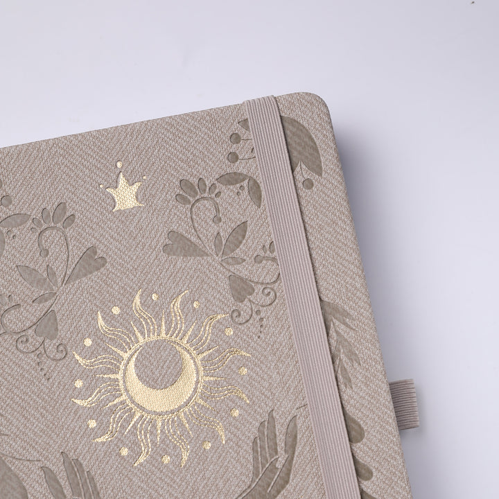 A5 Embrace the Light Dot Grid Notebook - Beige