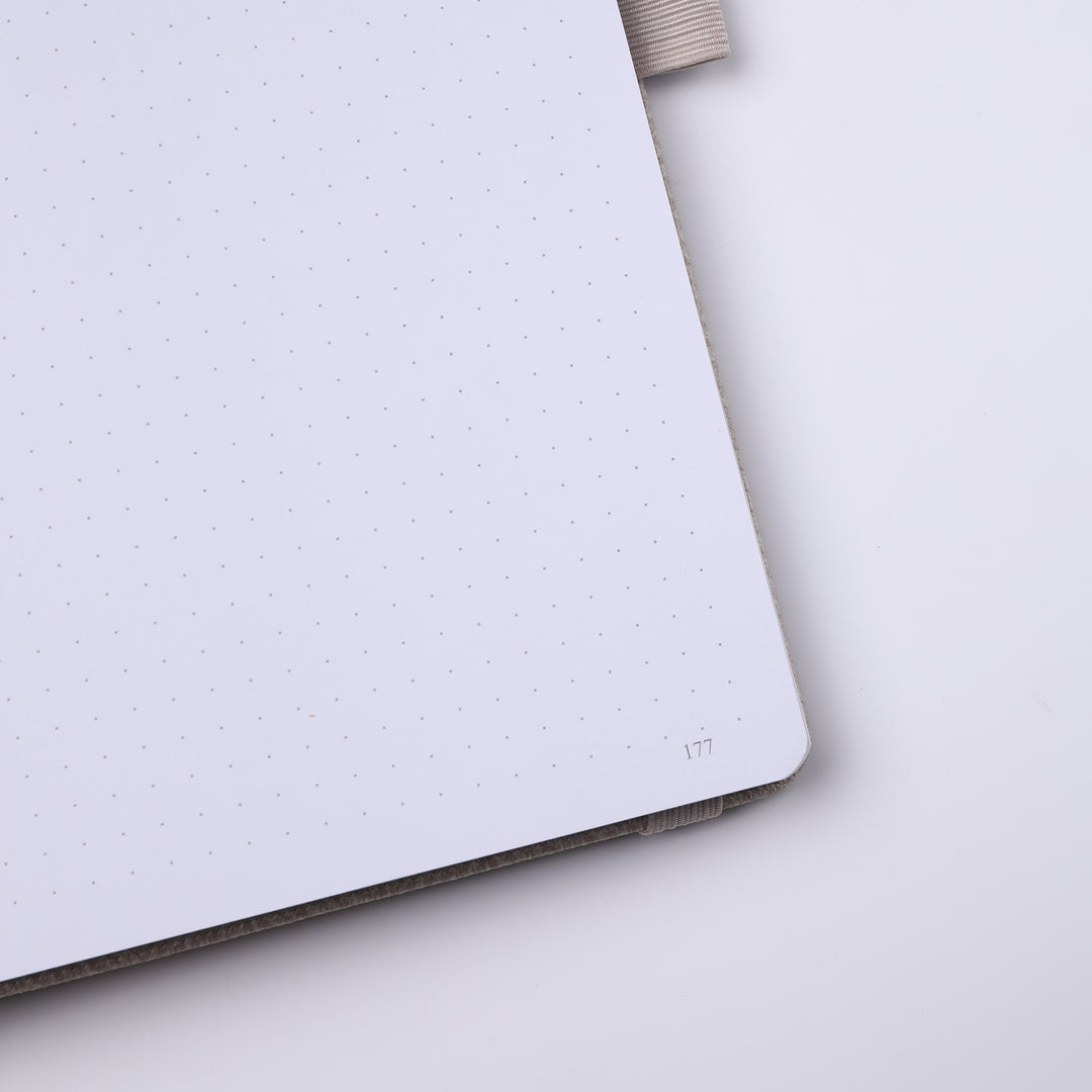 A5 Embrace the Light Dot Grid Notebook - Beige