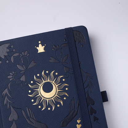 A5 Embrace the Light Dot Grid Notebook - Navy