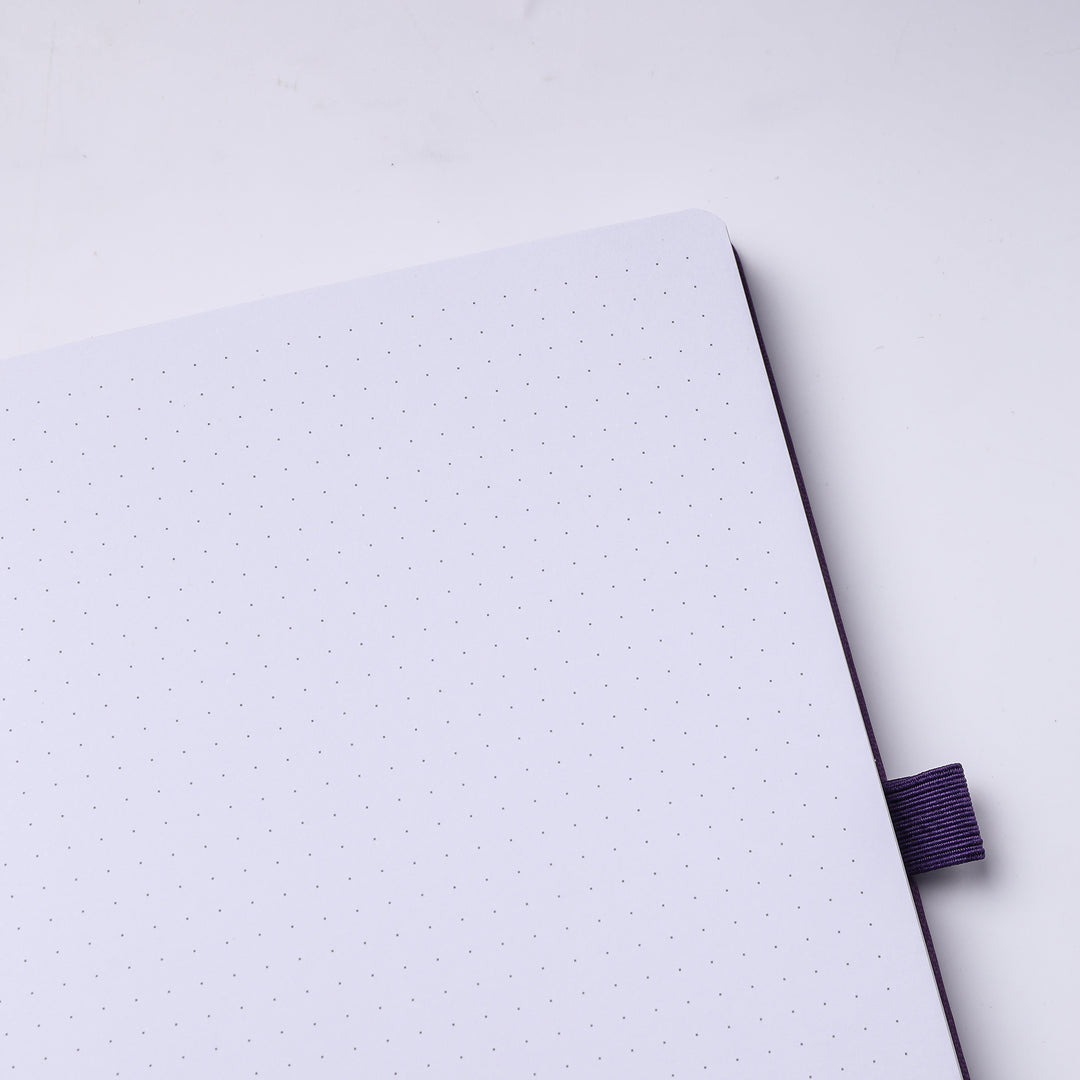 A5 Embrace the Light Dot Grid Notebook - Purple