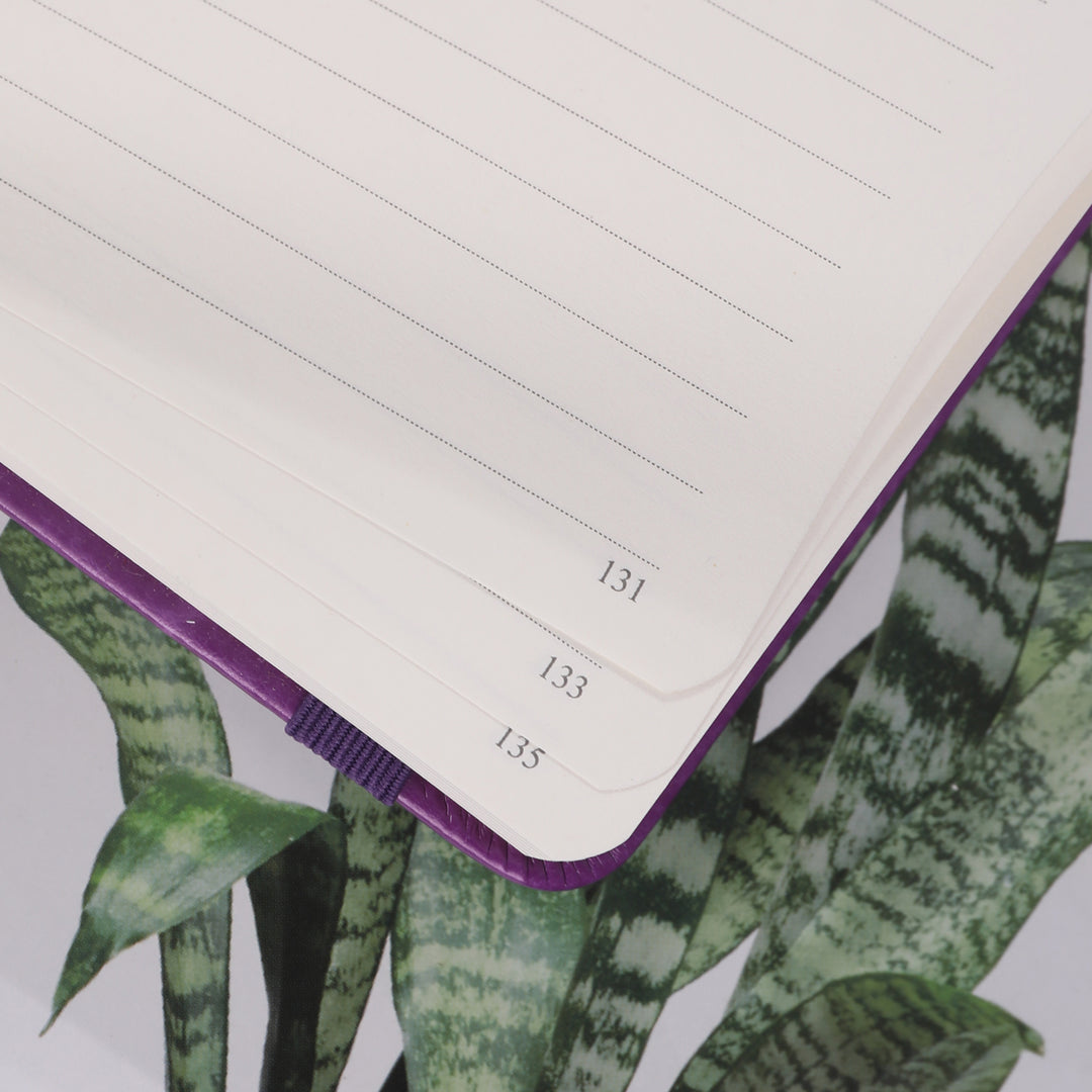 A5 Evil Eye Lined Notebook - Deep Purple