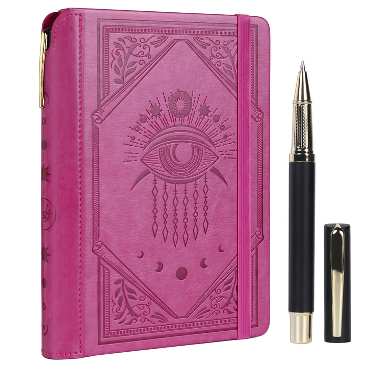 A5 Evil Eye Lined Notebook - Light Purple