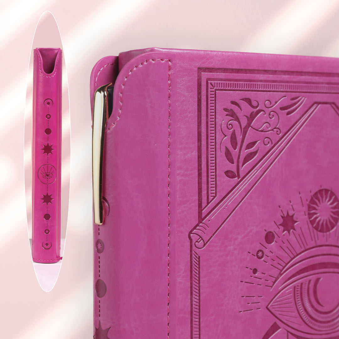 A5 Evil Eye Lined Notebook - Light Purple