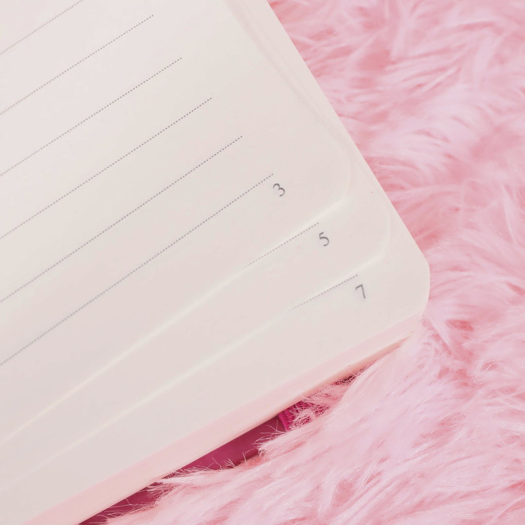 A5 Evil Eye Lined Notebook - Light Purple