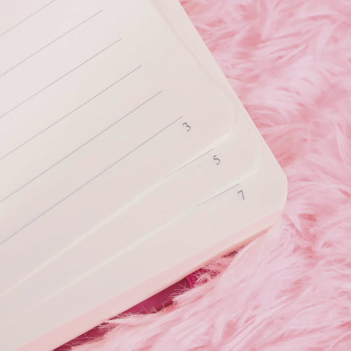 A5 Evil Eye Lined Notebook - Light Purple