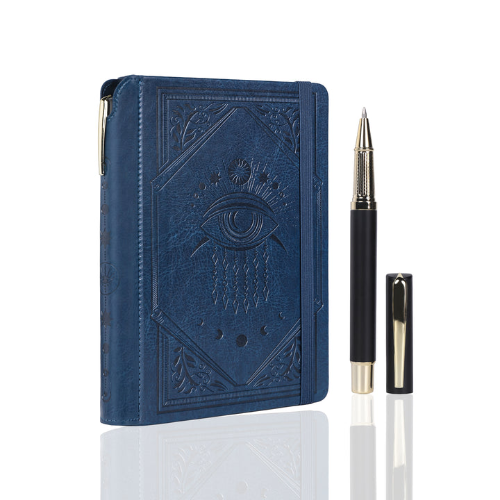 A5 Evil Eye Lined Notebook - Navy