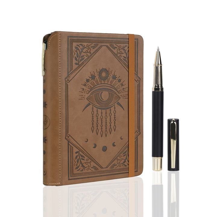 A5 Evil Eye Lined Notebook - Sand