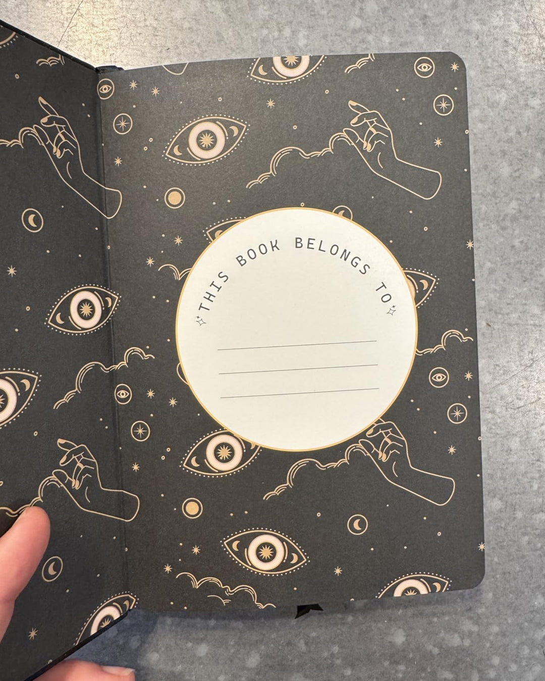 A5 Evil Eye Lined Notebook - Black
