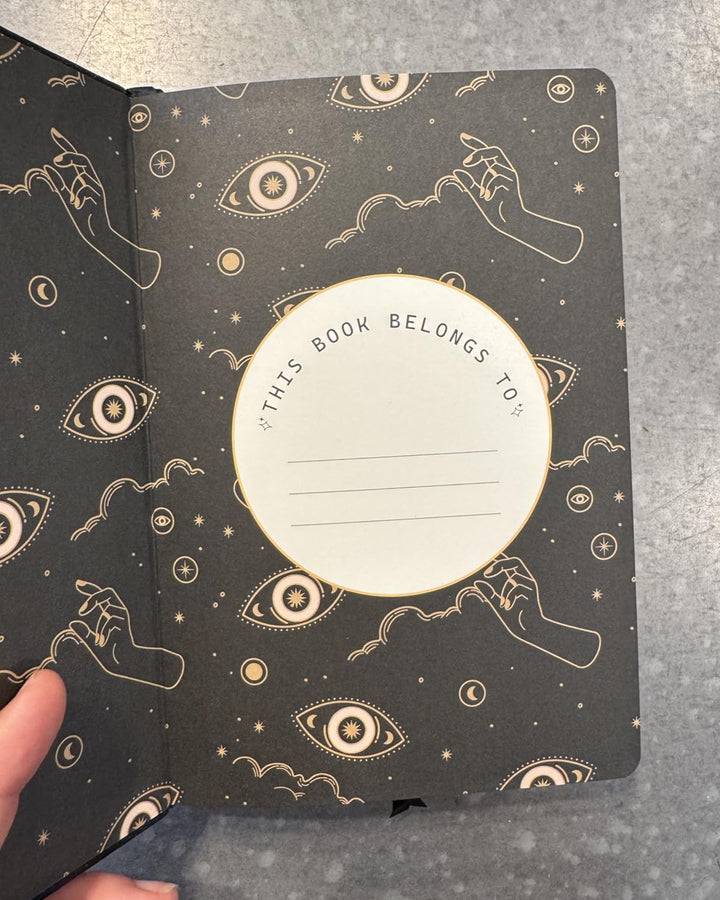 A5 Evil Eye Lined Notebook - Black