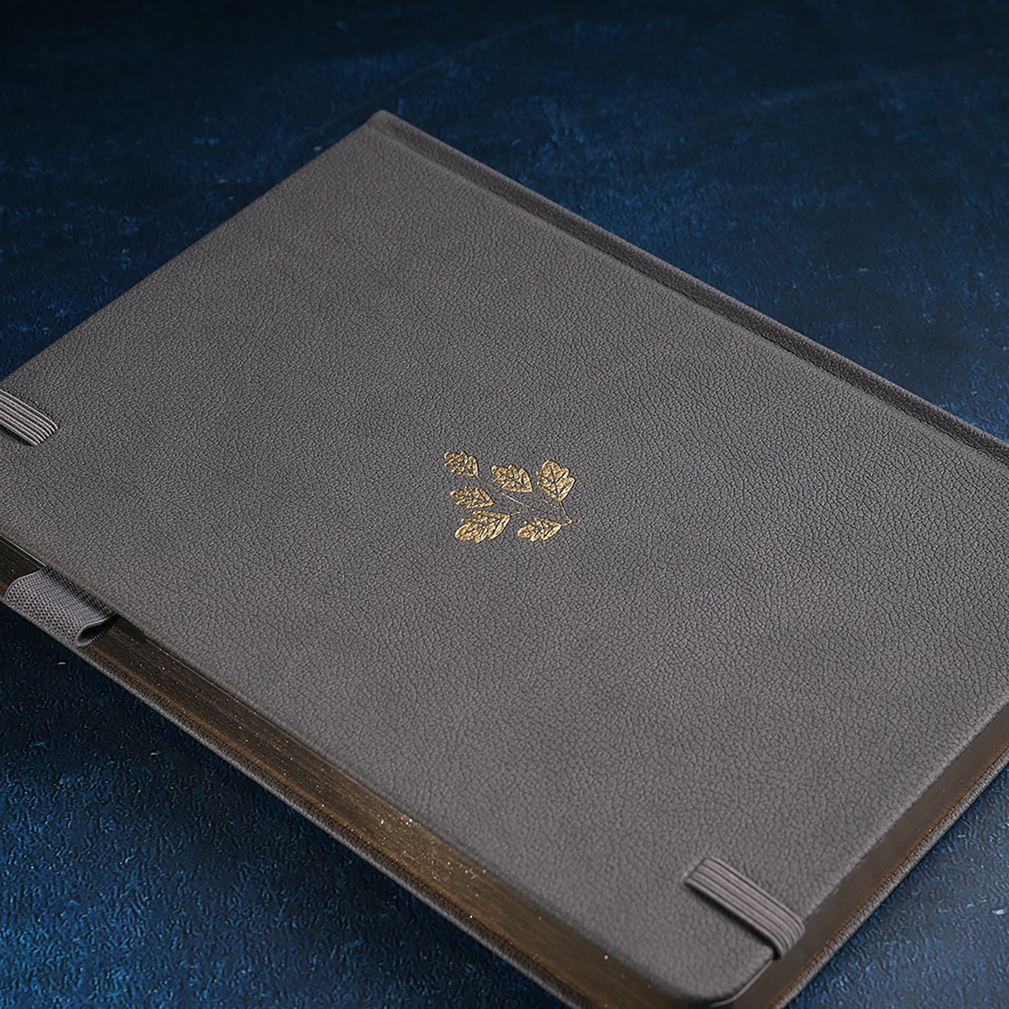 A5 Foliage Dot Grid Notebook - Gray