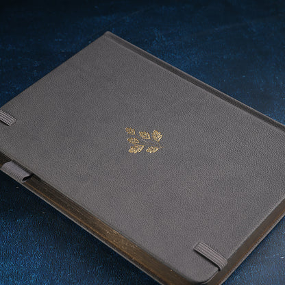 A5 Foliage Dot Grid Notebook - Gray