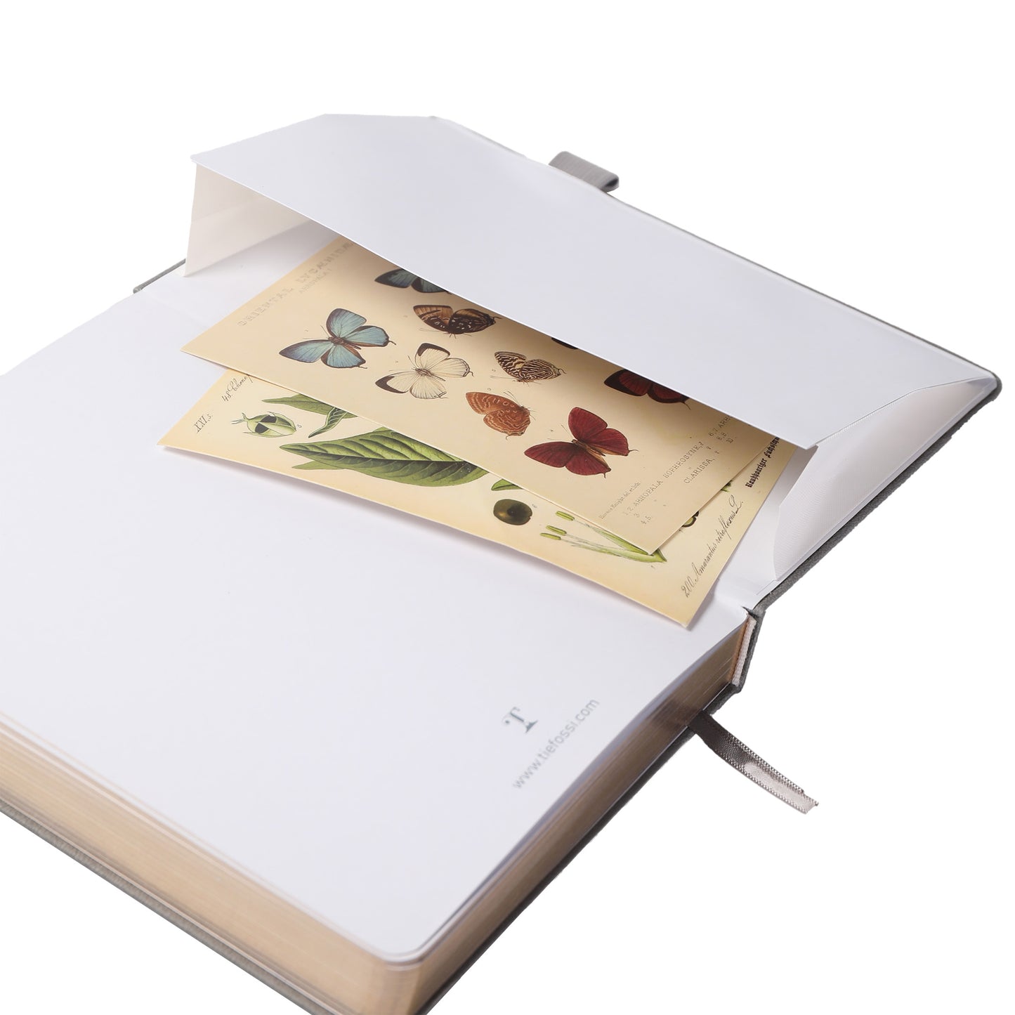 A5 Foliage Dot Grid Notebook - Gray