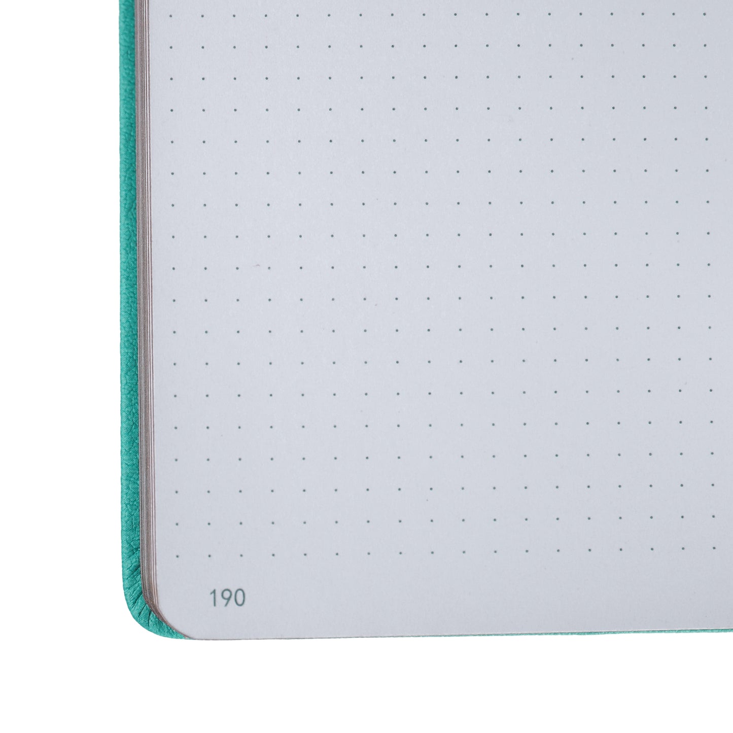 A5 Foliage Dot Grid Notebook - Teal