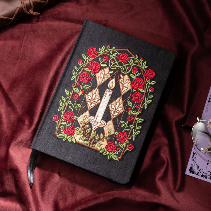 A5 Gothic Candle Notebook - Black