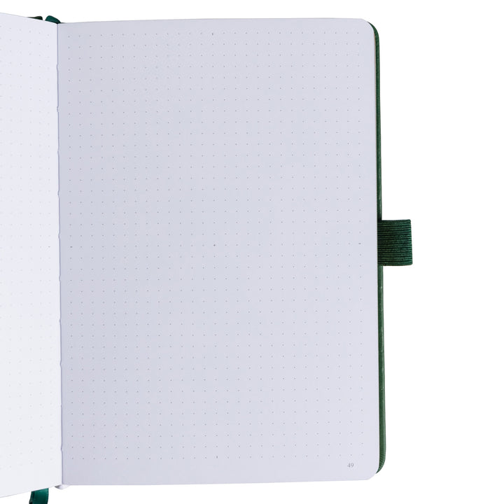 A5 Lotus &amp; Koi Notebook - Deep Green